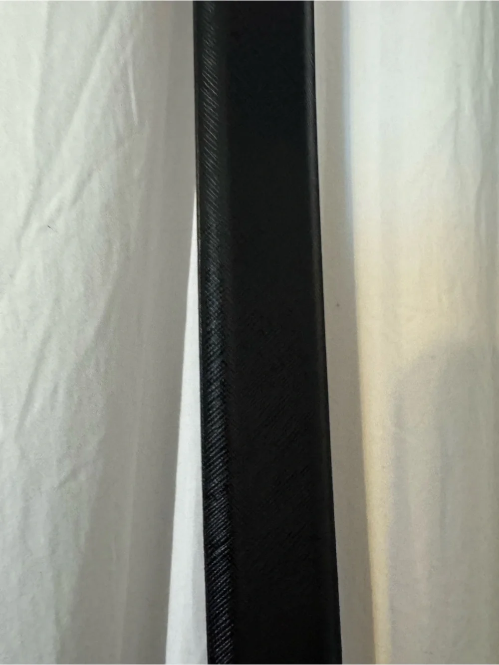 Nordstrom Men's Shop Black Leather Belt with Silver Buckle Size 44 waist